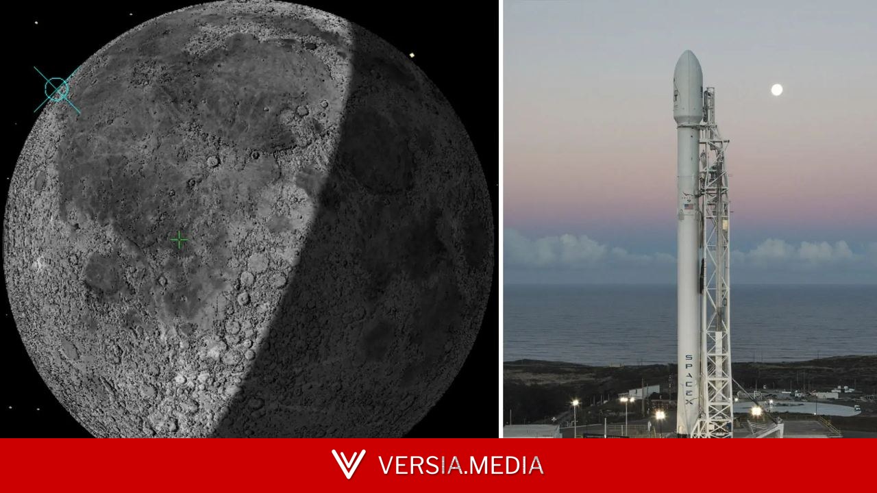 Un cohete descontrolado de SpaceX chocará contra la Luna en agosto y podría abrir un cráter de 17 metros