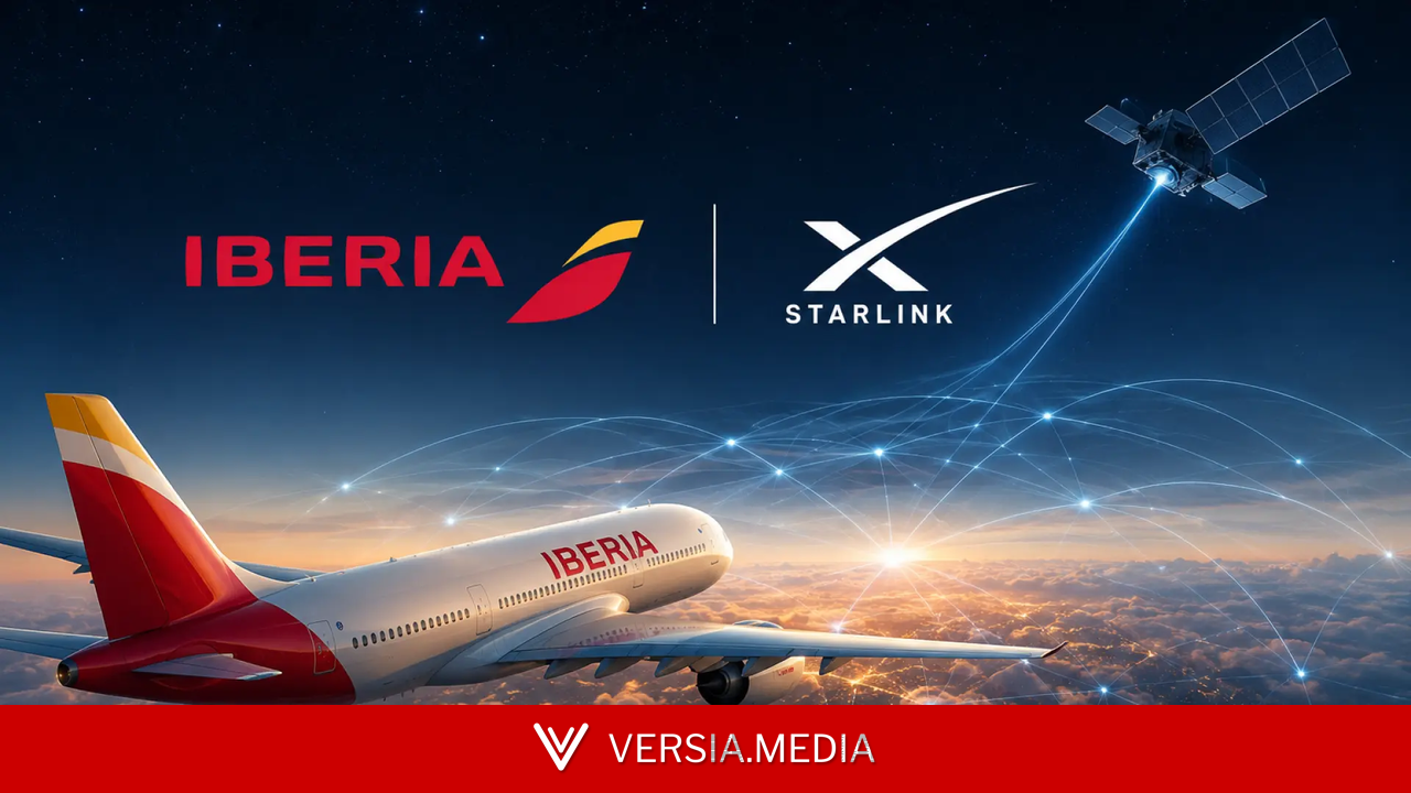 Así funciona el WiFi gratis de Iberia con Starlink: internet de hasta 500 Mbps durante todo el vuelo