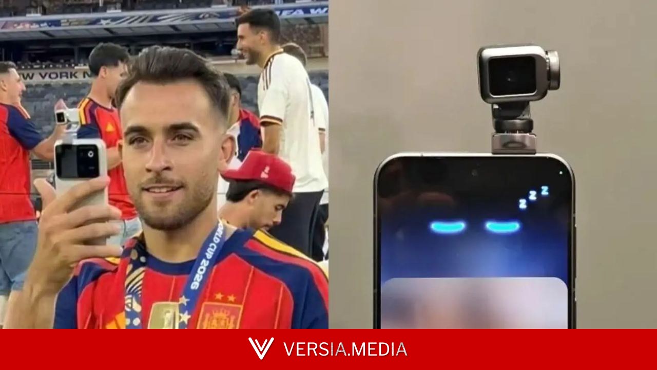 Así es el extraño teléfono que apareció en la celebración de España tras ganar el Mundial de 2026