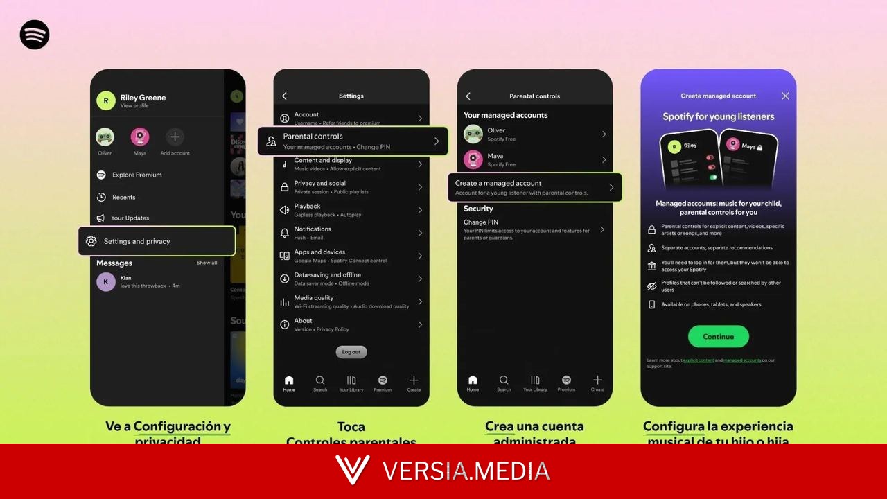 Spotify lanza en España sus cuentas gratuitas para niños con control parental: así funcionan